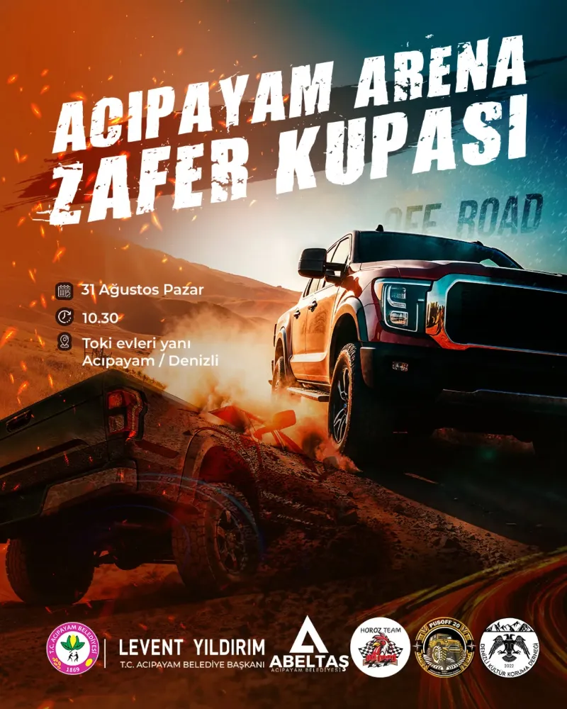 Acıpayam’da Zafer Bayramı Coşkusu Off-Road Gösterisiyle Taçlanacak
