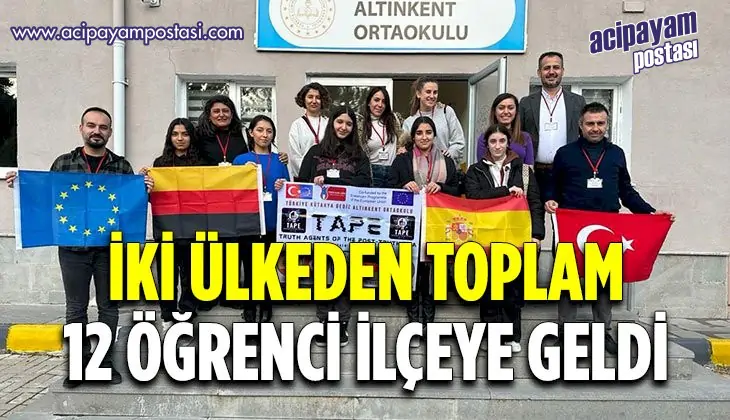 Alman ve İspanyol öğrenciler
                    dezenformasyonla mücadele için Gediz’e geldi