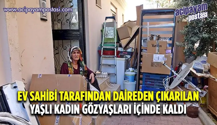 Engelli kızıyla birlikte evinden
                    çıkarılan yaşlı kadın gözyaşlarına boğuldu