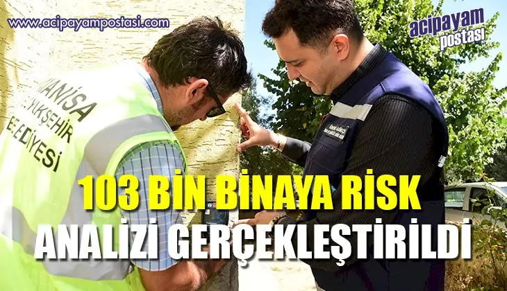 Manisa’da 103 bin yapının risk analizi
                    yapıldı