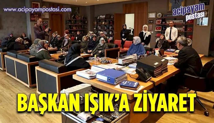 Şehit ve gazi yakınlarının anneleri
                    Başkanı Işık’ı ziyaret etti